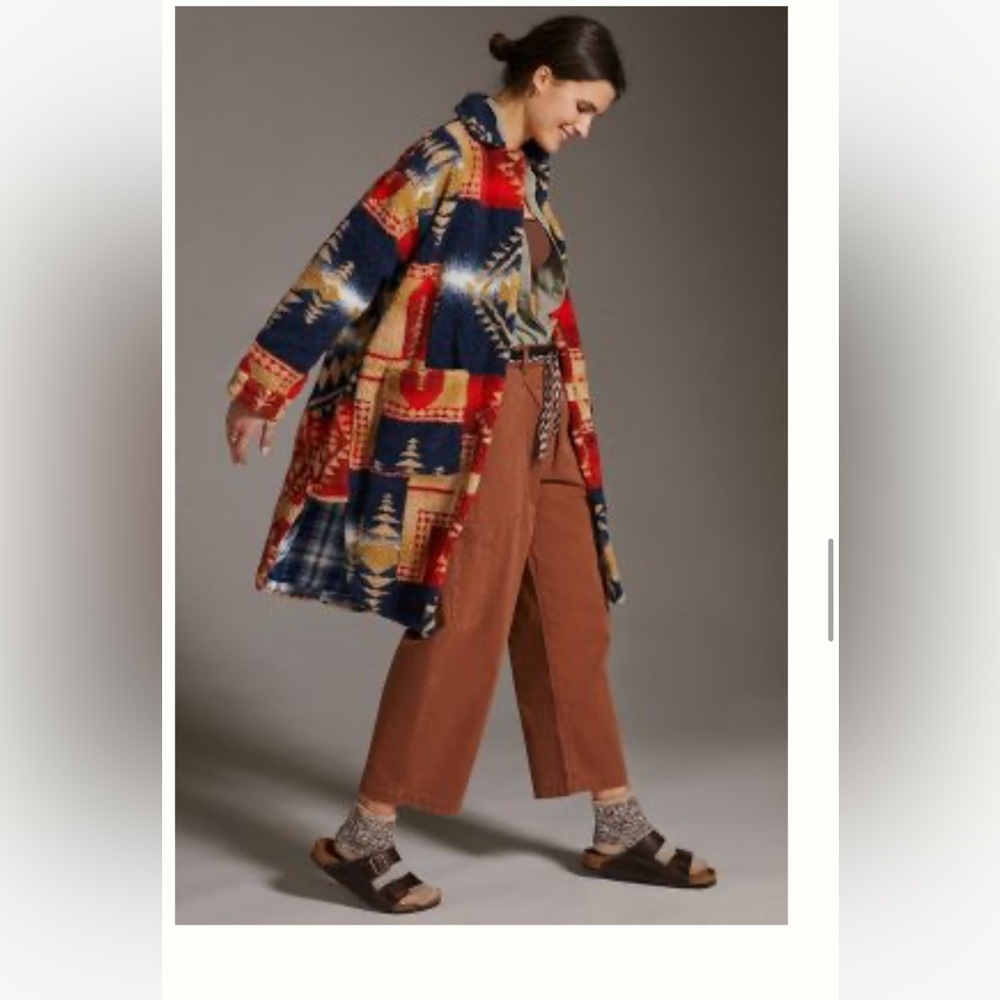 Anthropologie Multicolor Teddy Jacket